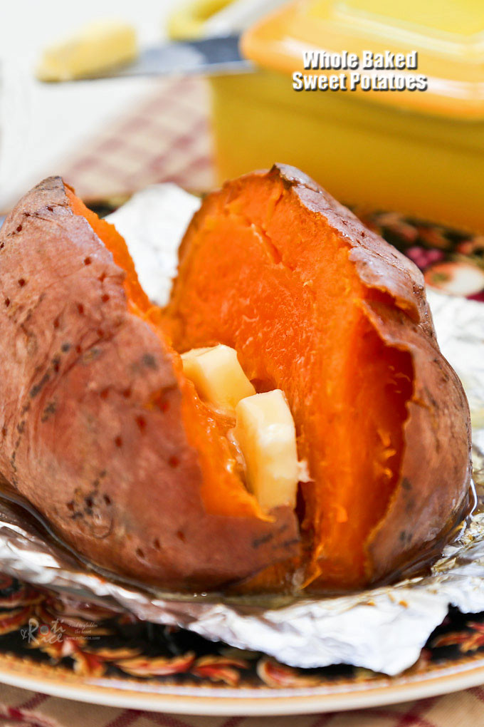 Sweet Potato Bake Time
 Whole Baked Sweet Potatoes