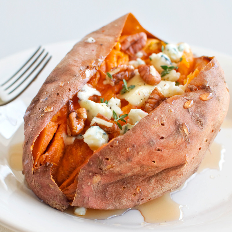 Sweet Potato Bake Time
 Loaded Baked Sweet Potatoes Fork Knife Swoon