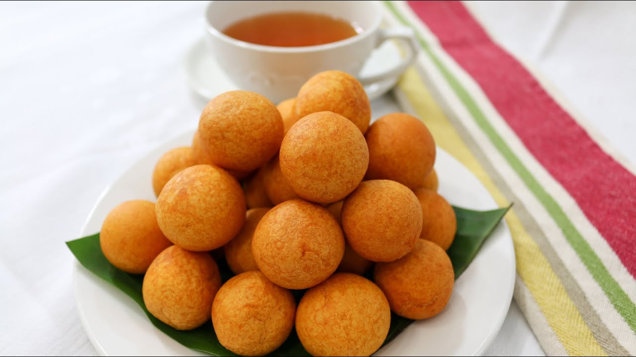 Sweet Potato Balls
 deep fried sweet potato balls