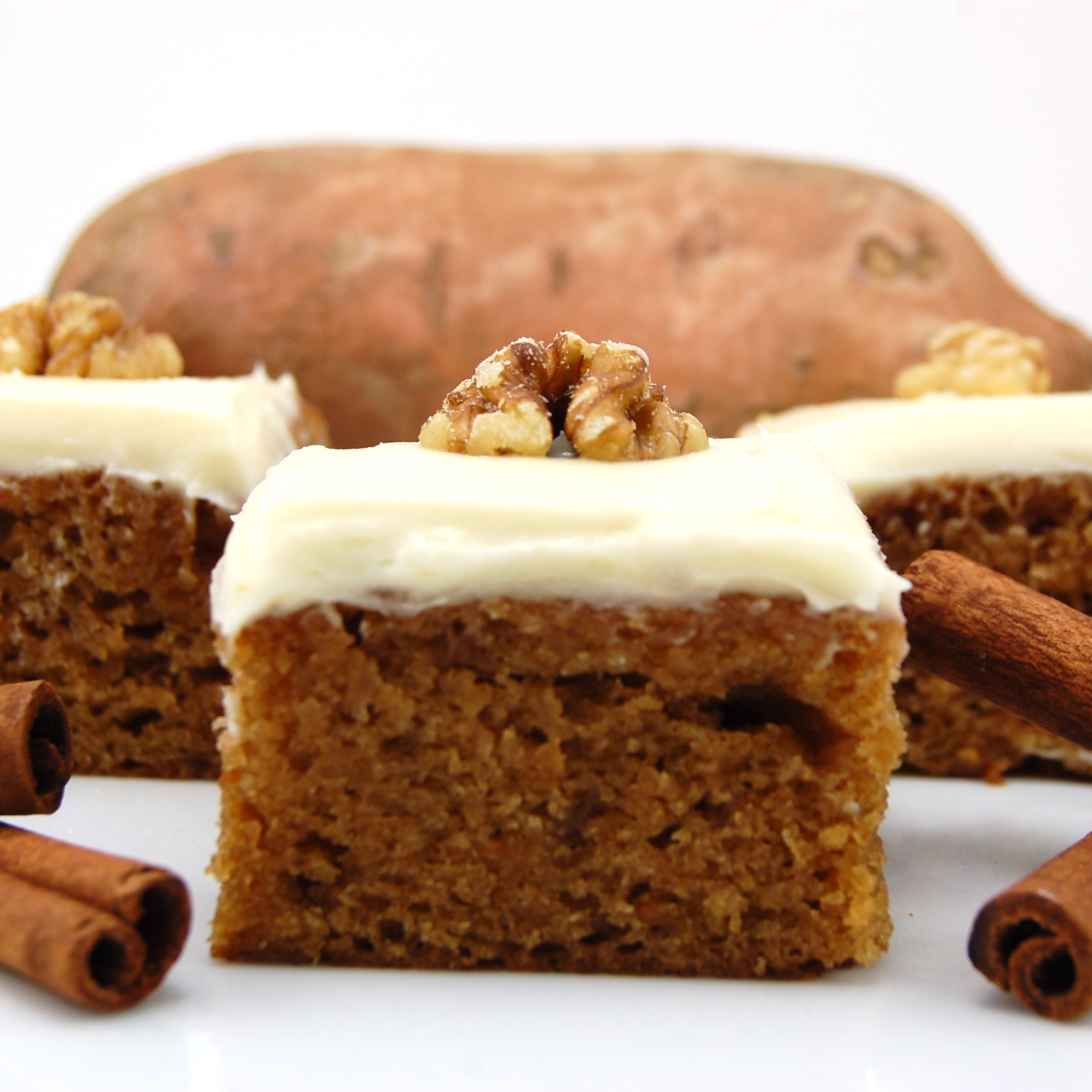 Sweet Potato Bars
 Sweet Potato Bars with Cream Cheese Frosting