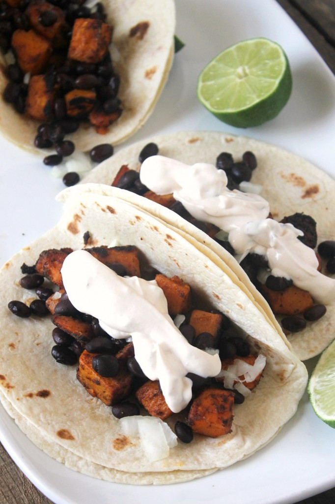 Sweet Potato Black Bean Tacos
 Chipotle Sweet Potato Black Bean Tacos