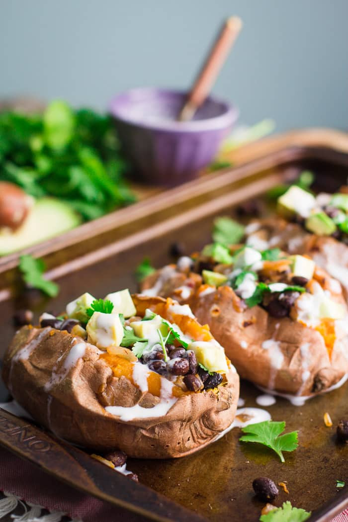Sweet Potato Black Bean
 Black Bean Stuffed Sweet Potatoes