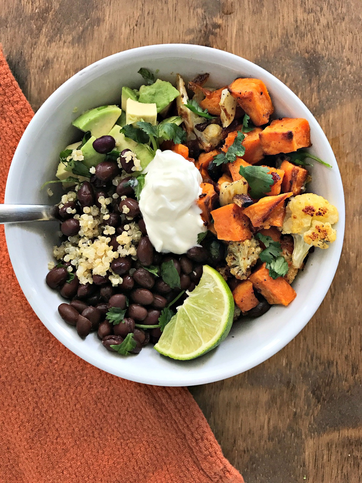 Sweet Potato Bowl
 Roasted Sweet Potato & Cauliflower Power Bowl Your