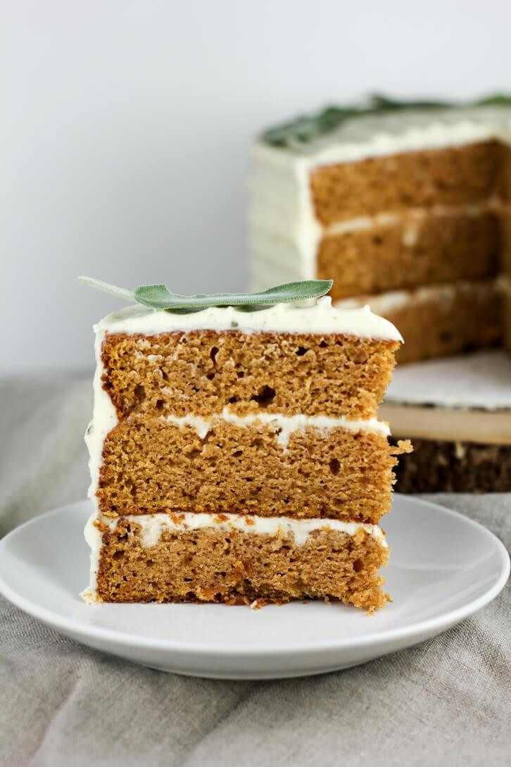 Sweet Potato Cake
 Sweet Potato Cake with Brown Butter Sage Frosting