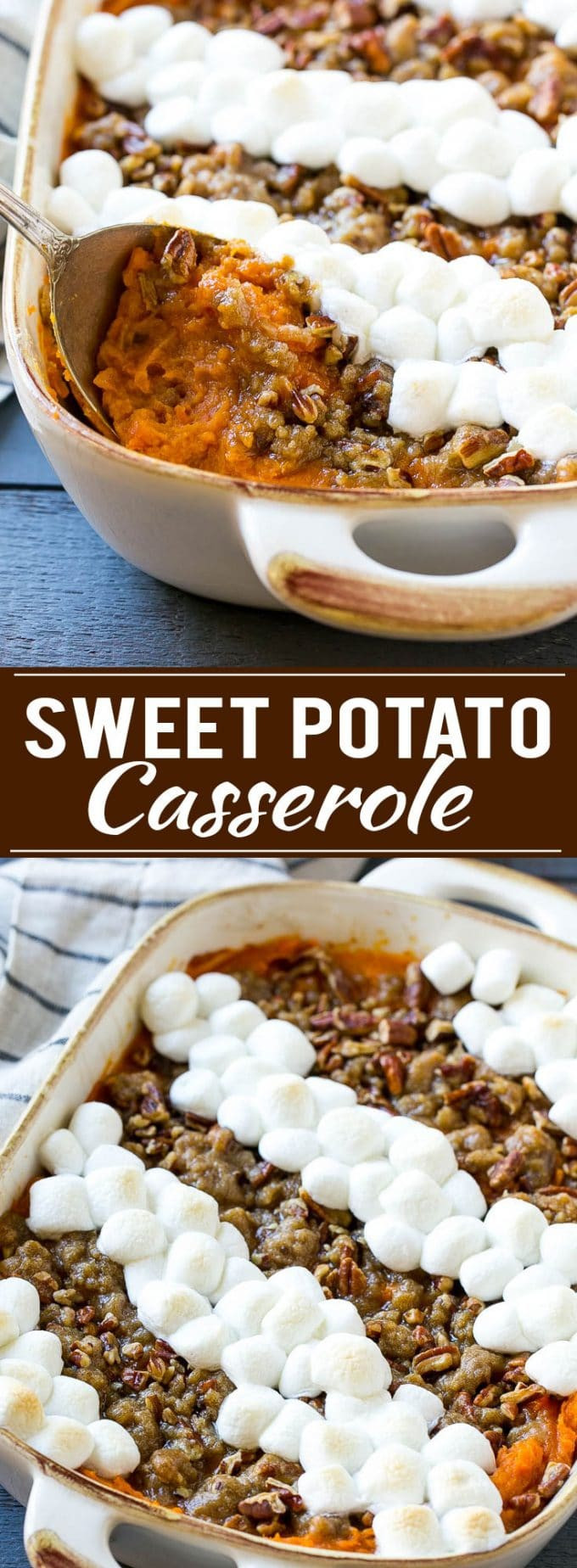 Sweet Potato Casserole With Marshmallow
 sweet potato casserole with pecan and marshmallow topping