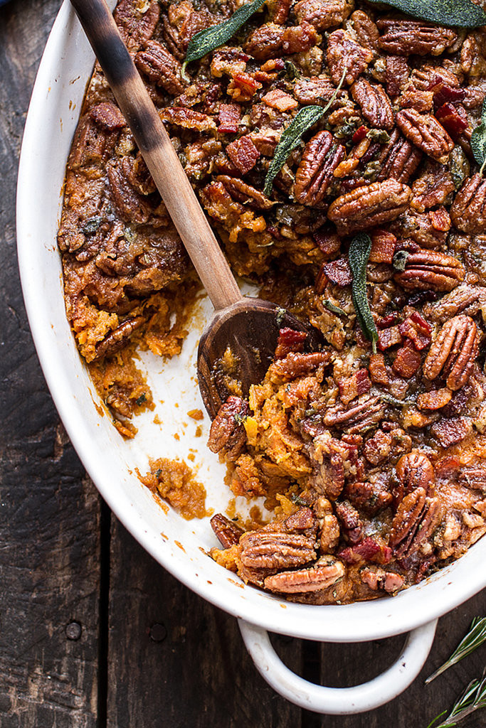 Sweet Potato Casserole With Pecans
 Bourbon Sweet Potato Casserole With Bacon and Pecans