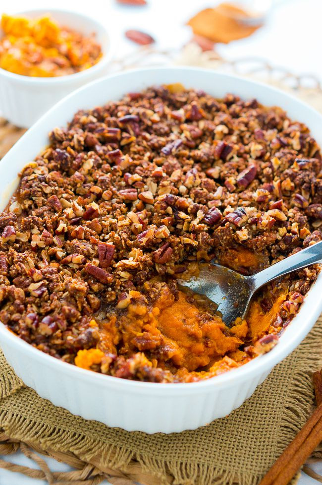 Sweet Potato Casserole With Pecans
 Sweet Potato Casserole with Pecan Topping