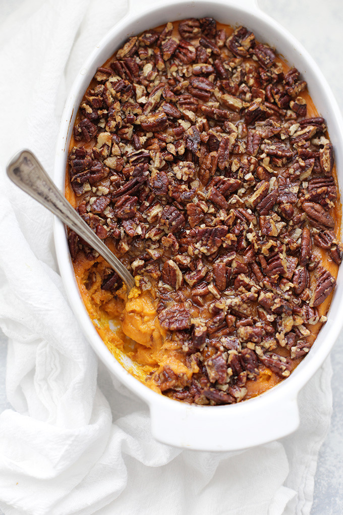 Sweet Potato Casserole With Pecans
 Paleo or Vegan Sweet Potato Casserole e Lovely Life