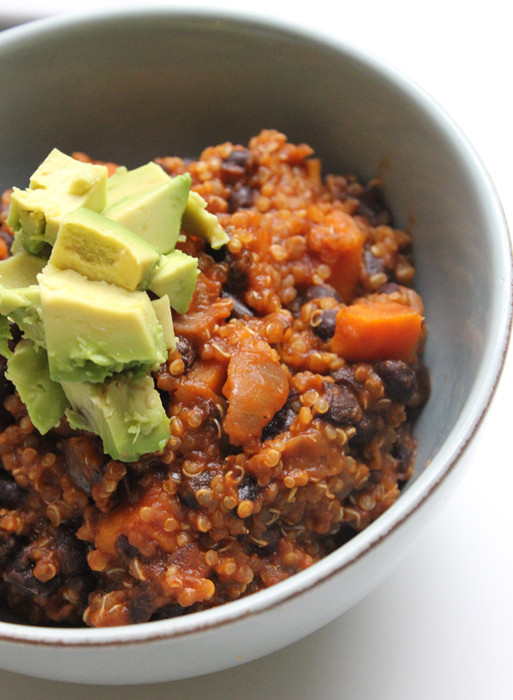 Sweet Potato Chili
 Vegan Quinoa & Sweet Potato Chili – Milk Free Mom