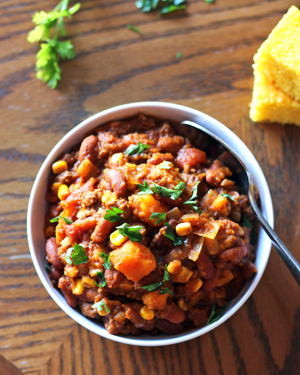 Sweet Potato Chili Slow Cooker
 Slow Cooker Sweet Potato Chili a Nomad s Dream