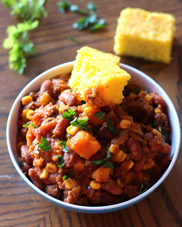 Sweet Potato Chili Slow Cooker
 Slow Cooker Sweet Potato Chili a Nomad s Dream