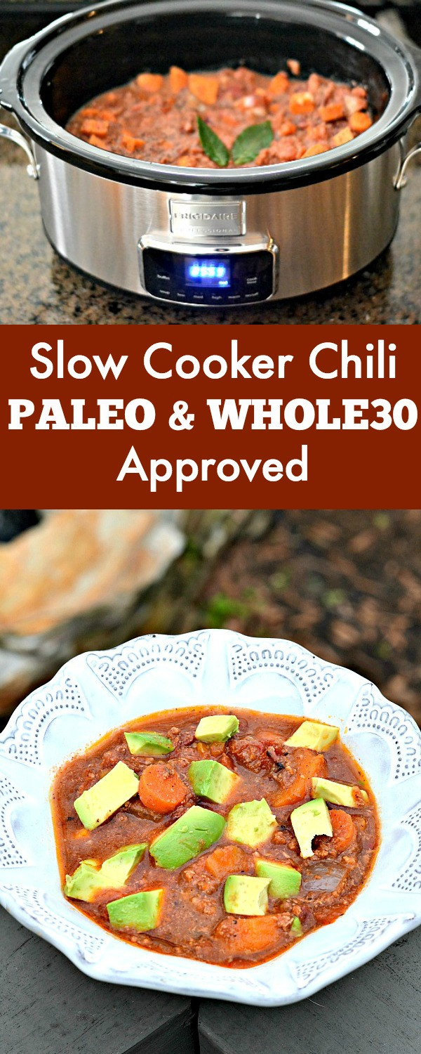 Sweet Potato Chili Slow Cooker
 Slow Cooker Sweet Potato Chili Beanless Whole30 & Paleo