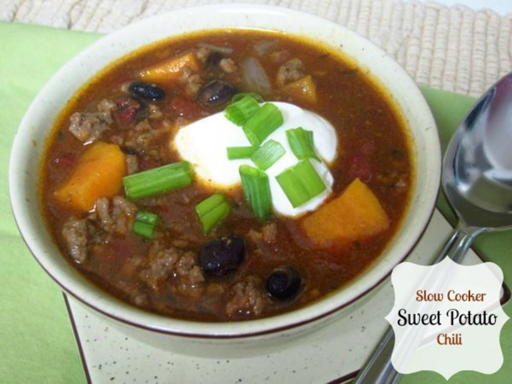 Sweet Potato Chili Slow Cooker
 Slow Cooker Sweet Potato Chili Lunch Version