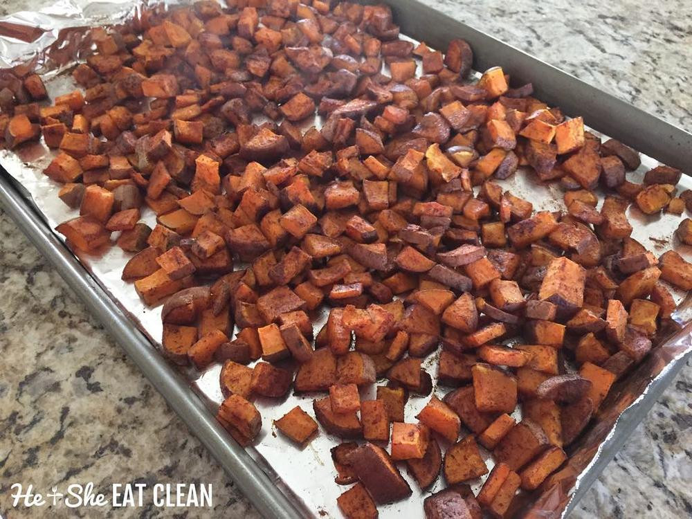 Sweet Potato Cubes
 Clean Eat Recipe Sweet Sweet Potato Cubes — He & She Eat