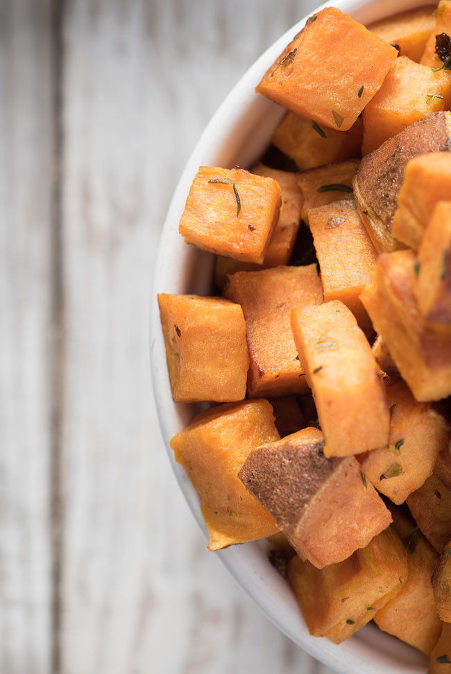 Sweet Potato Cubes
 Roasted Sweet Potato Cubes Easy to fix and delicious