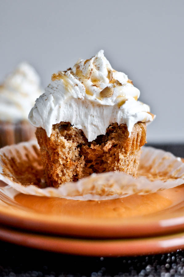 Sweet Potato Cupcakes
 Sweet Potato Pie Cupcakes with Marshmallow Frosting