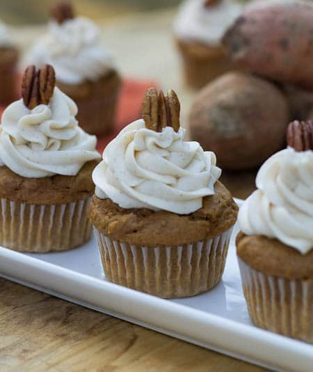 Sweet Potato Cupcakes
 Sweet Potato Cupcakes with Spiced Buttercream Spicy