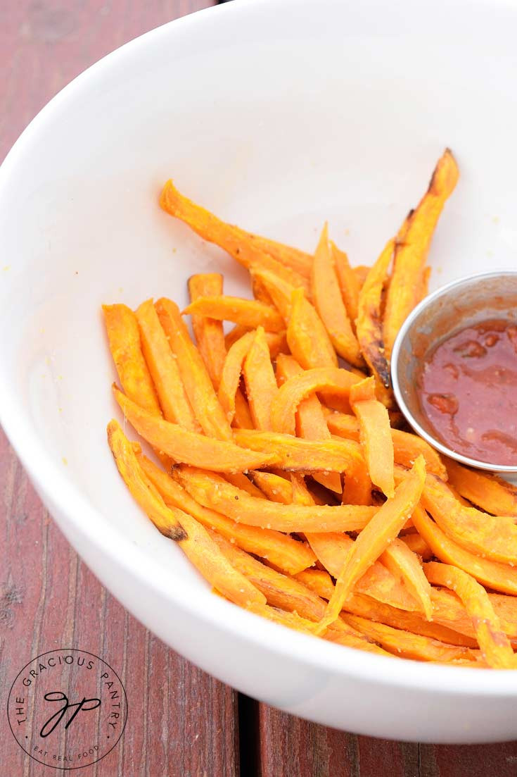 Sweet Potato Fries Air Fryer
 Clean Eating Air Fryer Garlic Sweet Potato Fries Recipe