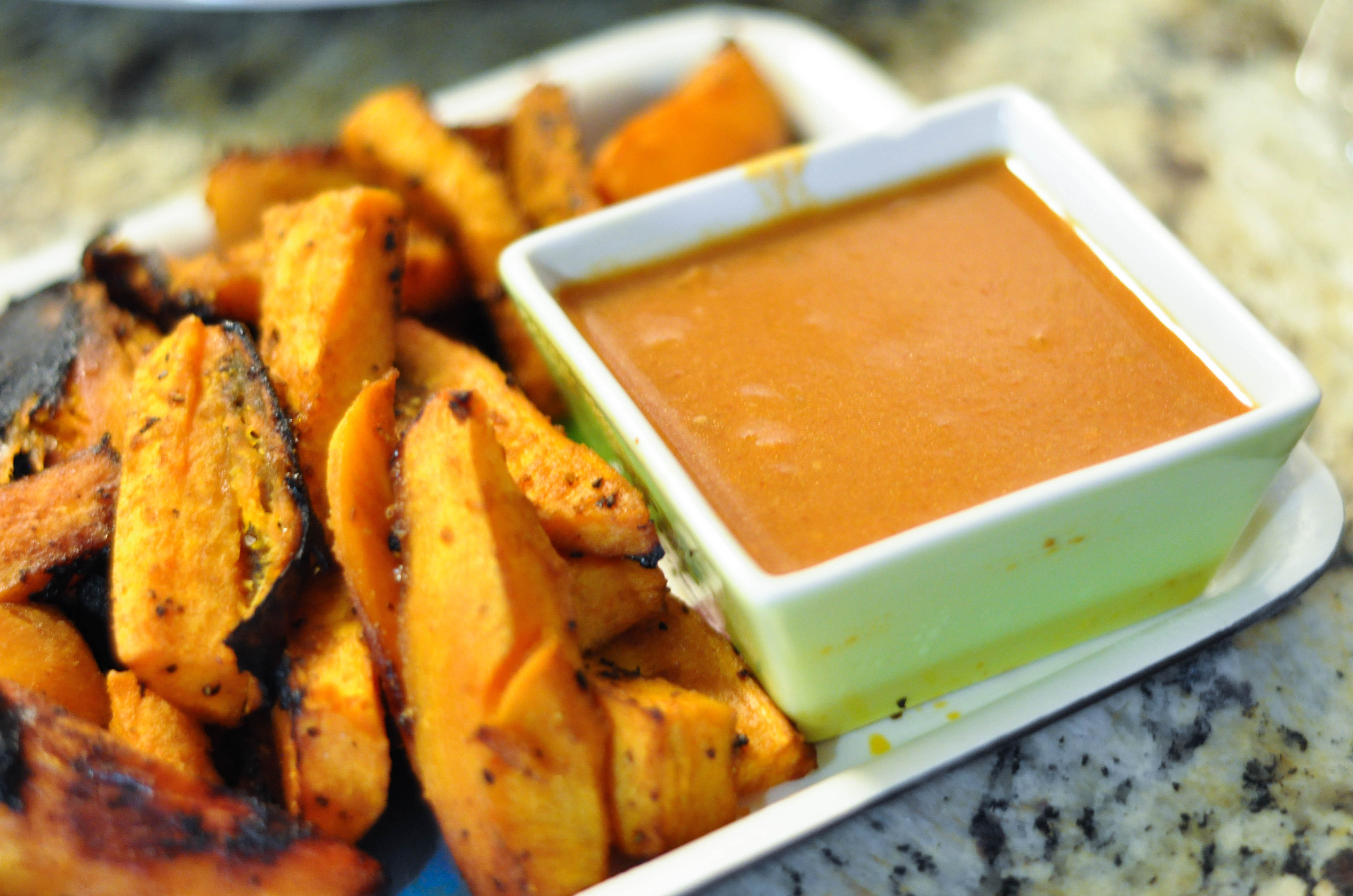 Sweet Potato Fries Dipping Sauce
 Sweet Potato Fries with Spicy Dipping Sauce