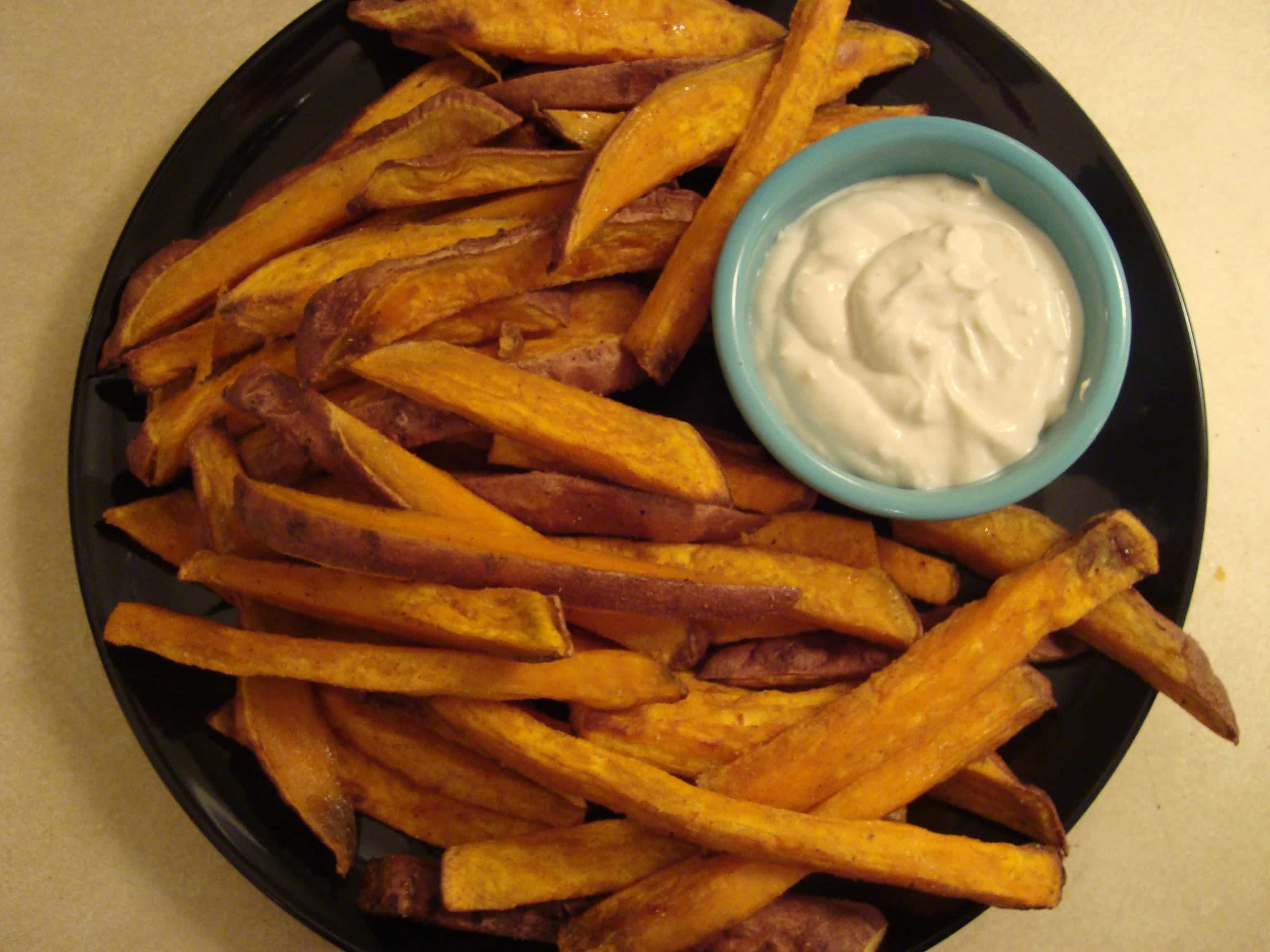 Sweet Potato Fries Dipping Sauce
 Cumin Sweet Potato Fries with Tahini Yogurt Dipping Sauce