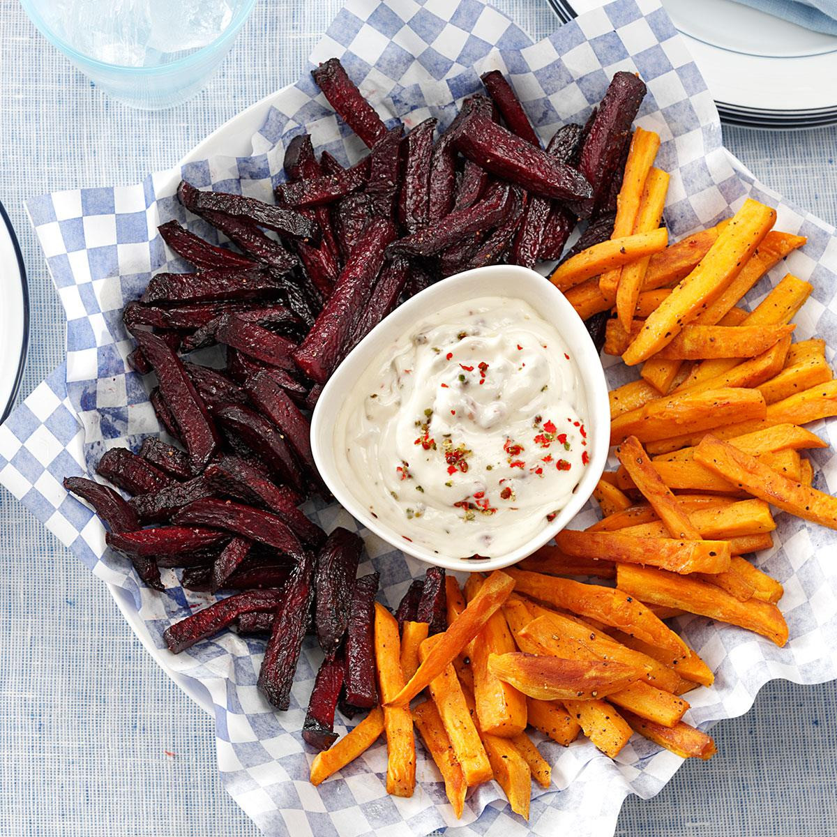 Sweet Potato Fries Recipe
 Beet and Sweet Potato Fries Recipe