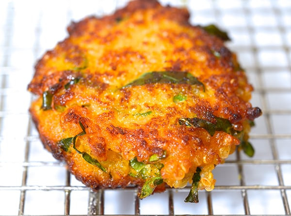 Sweet Potato Fritters
 Sweet Potato Kale and Quinoa Fritters