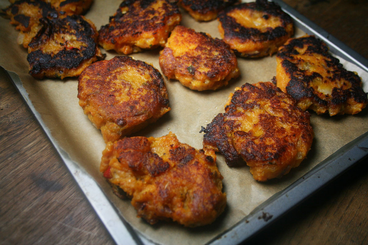 Sweet Potato Fritters
 Es Girl Cooks Healthy Low Cholesterol