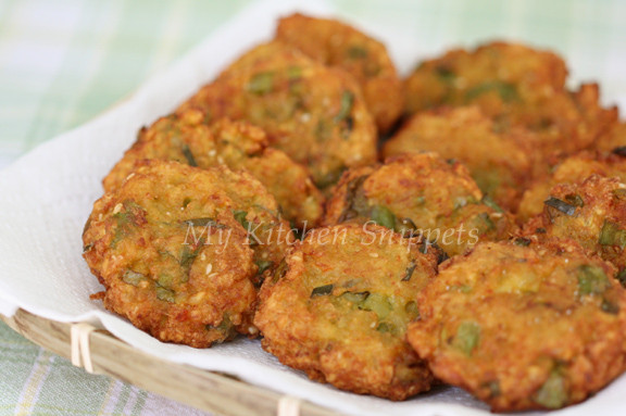 Sweet Potato Fritters
 My Kitchen Snippets Sweet Potato Fritters