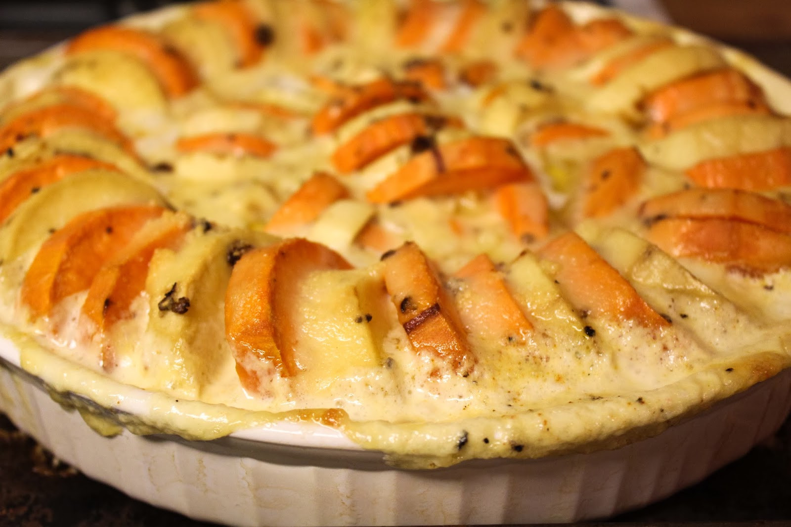 Sweet Potato Gratin
 The No Pressure Cooker Sweet Potato Gratin