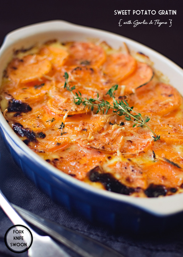 Sweet Potato Gratin
 Sweet Potato Gratin Fork Knife Swoon