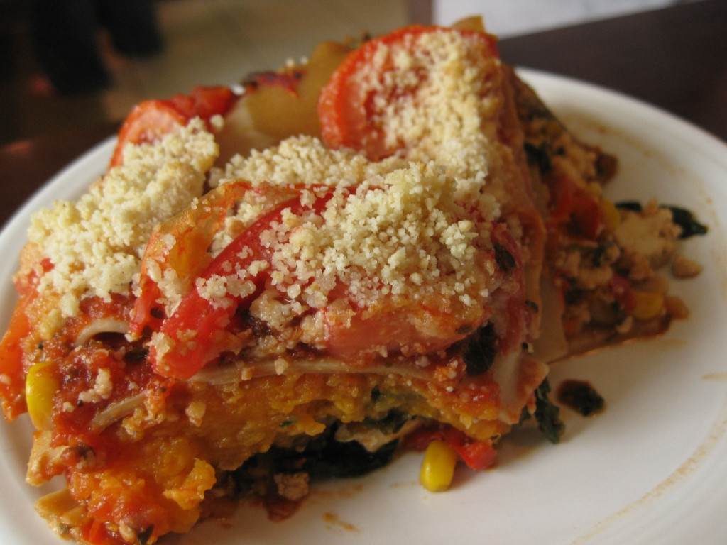 Sweet Potato Lasagna
 The Chubby Vegan Sweet Potato Lasagna