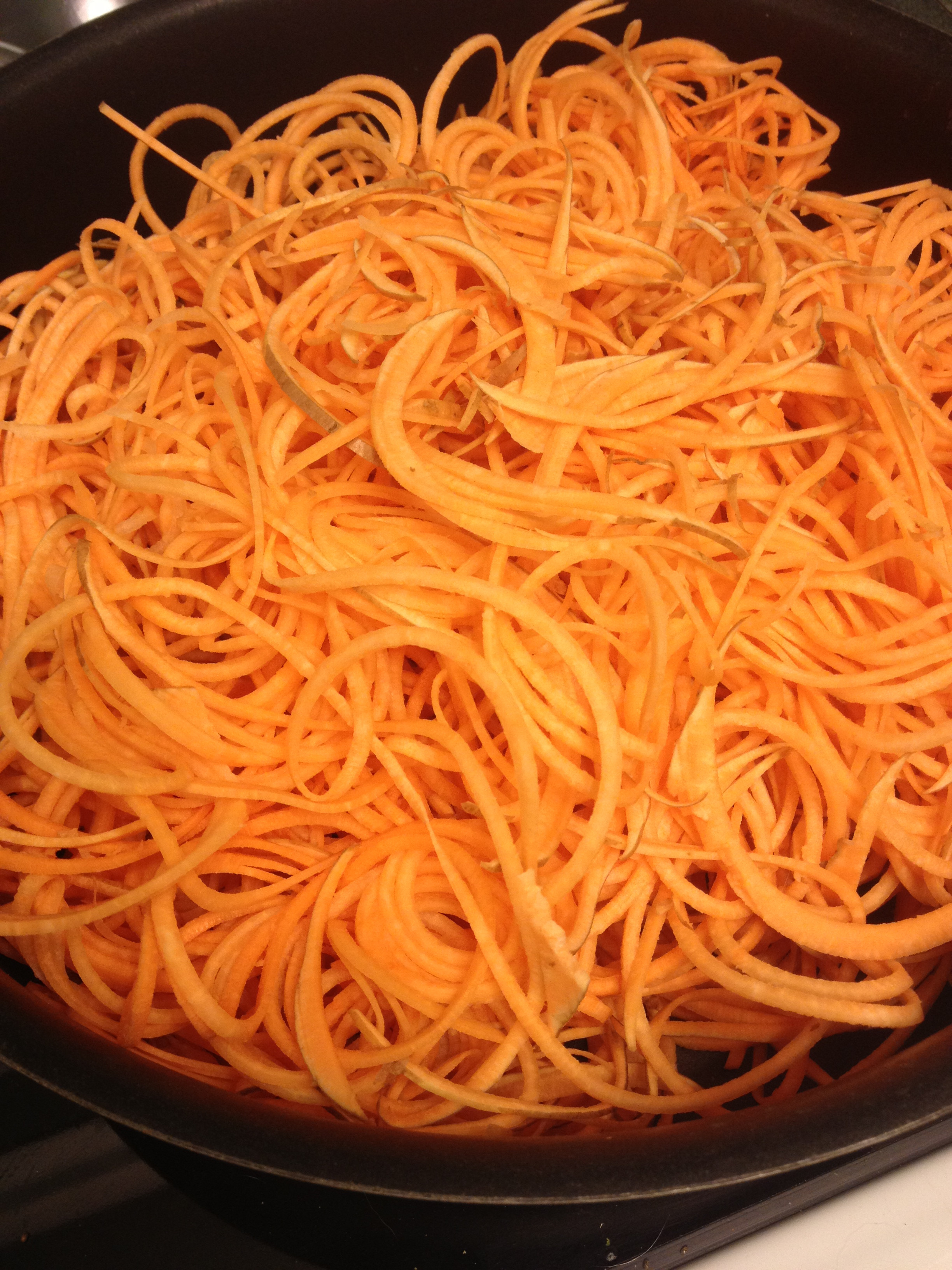 Sweet Potato Noodles
 Johnna s Japchae a new twist on a Korean favorite