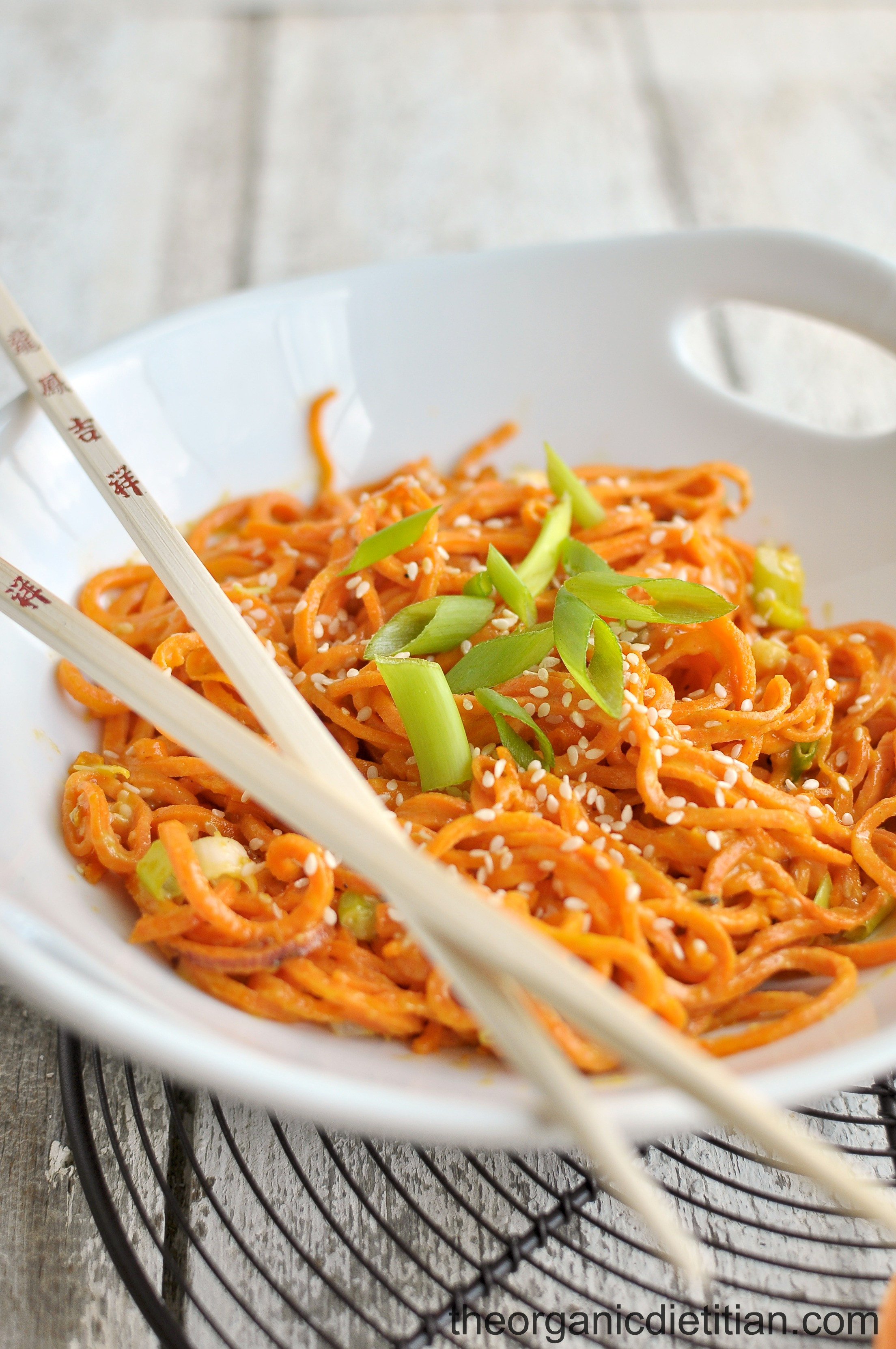 Sweet Potato Noodles
 Sesame Sweet Potato Noodles The Organic Dietitian