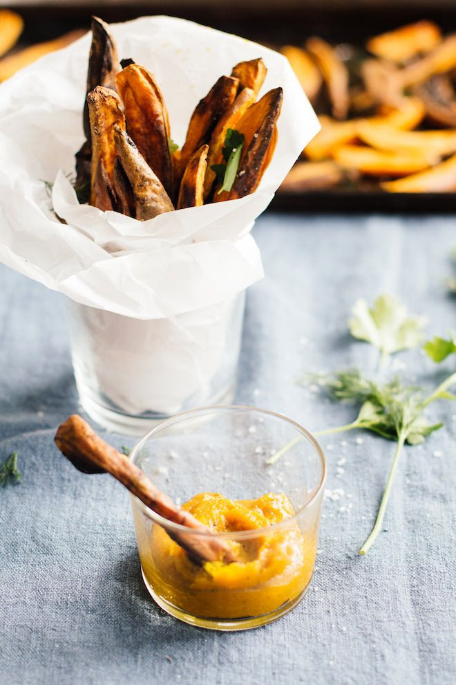 Sweet Potato Nutrition
 Simple Sweet Potato Fries with Turmeric Tahini Dip