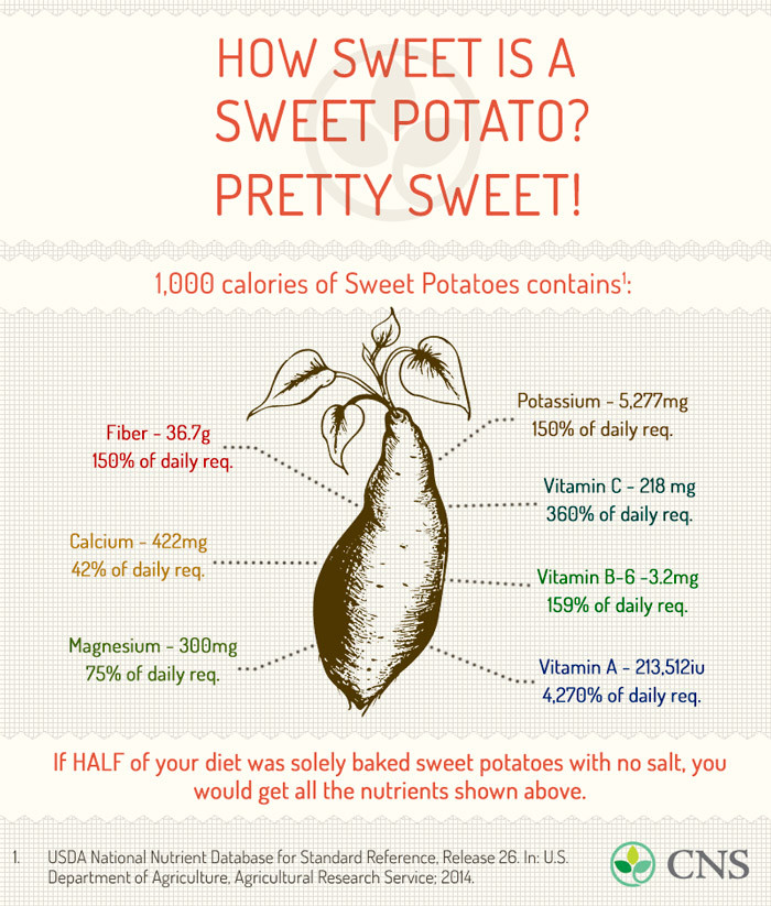 Sweet Potato Nutritional Information
 Crispy Sweet Potato Chips