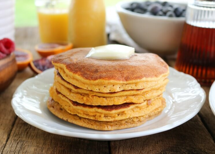 Sweet Potato Pancakes
 Fluffy Thick Sweet Potato Pancakes