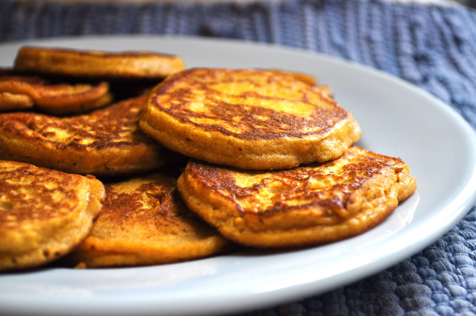 Sweet Potato Pancakes
 Dreaming in Butterscotch Sweet Potato Pancakes