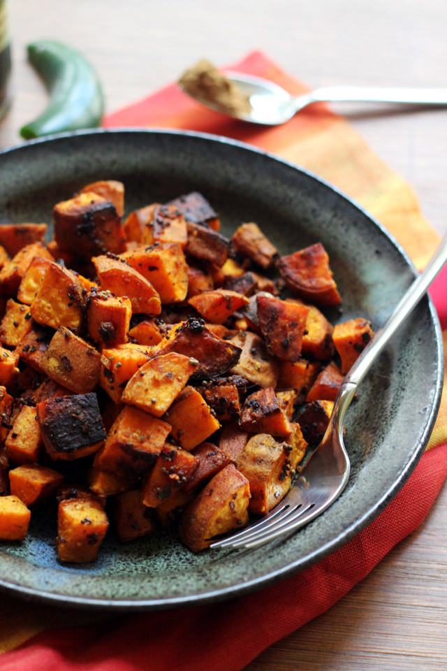 Sweet Potato Recipes Indian
 North Indian Spiced Roasted Sweet Potatoes