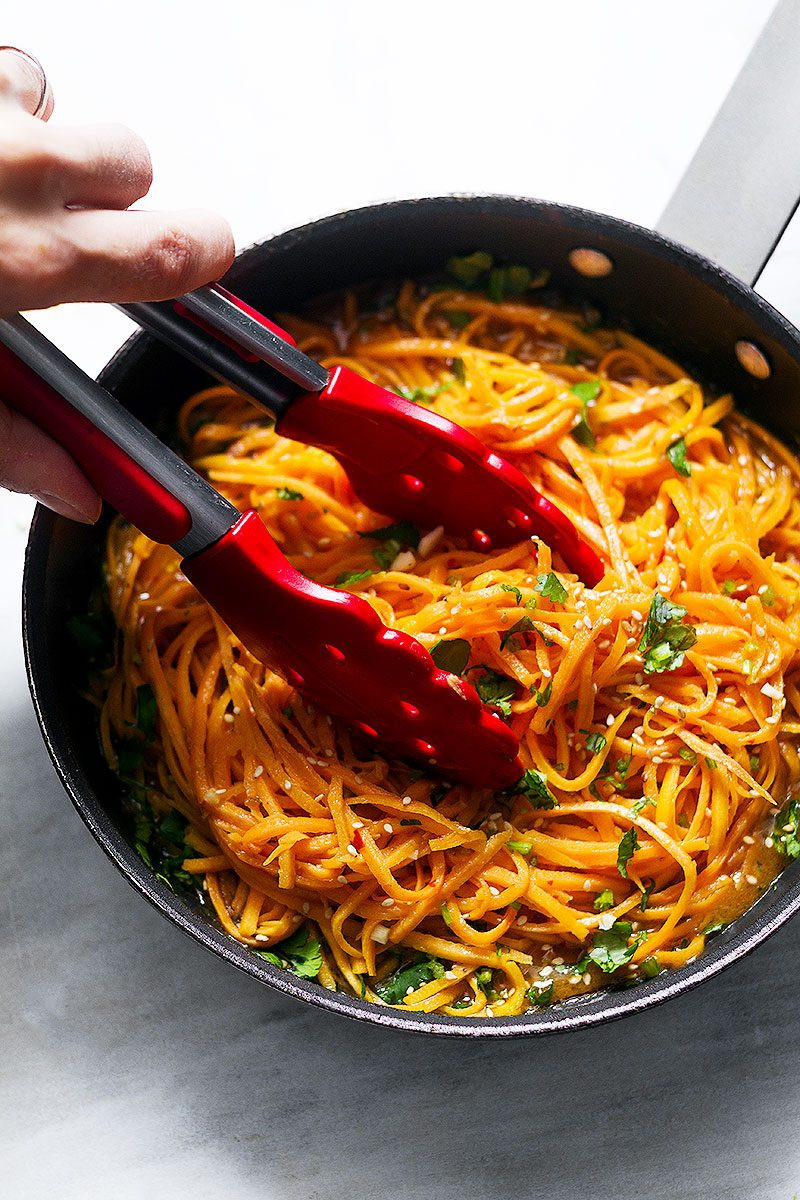 Sweet Potato Recipes
 Garlic Butter Sweet Potato Noodles Recipe — Eatwell101