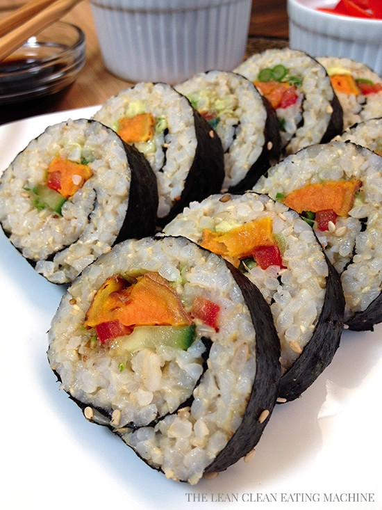 Sweet Potato Sushi
 Curry Roasted Sweet Potato Sushi Roll The Lean Clean
