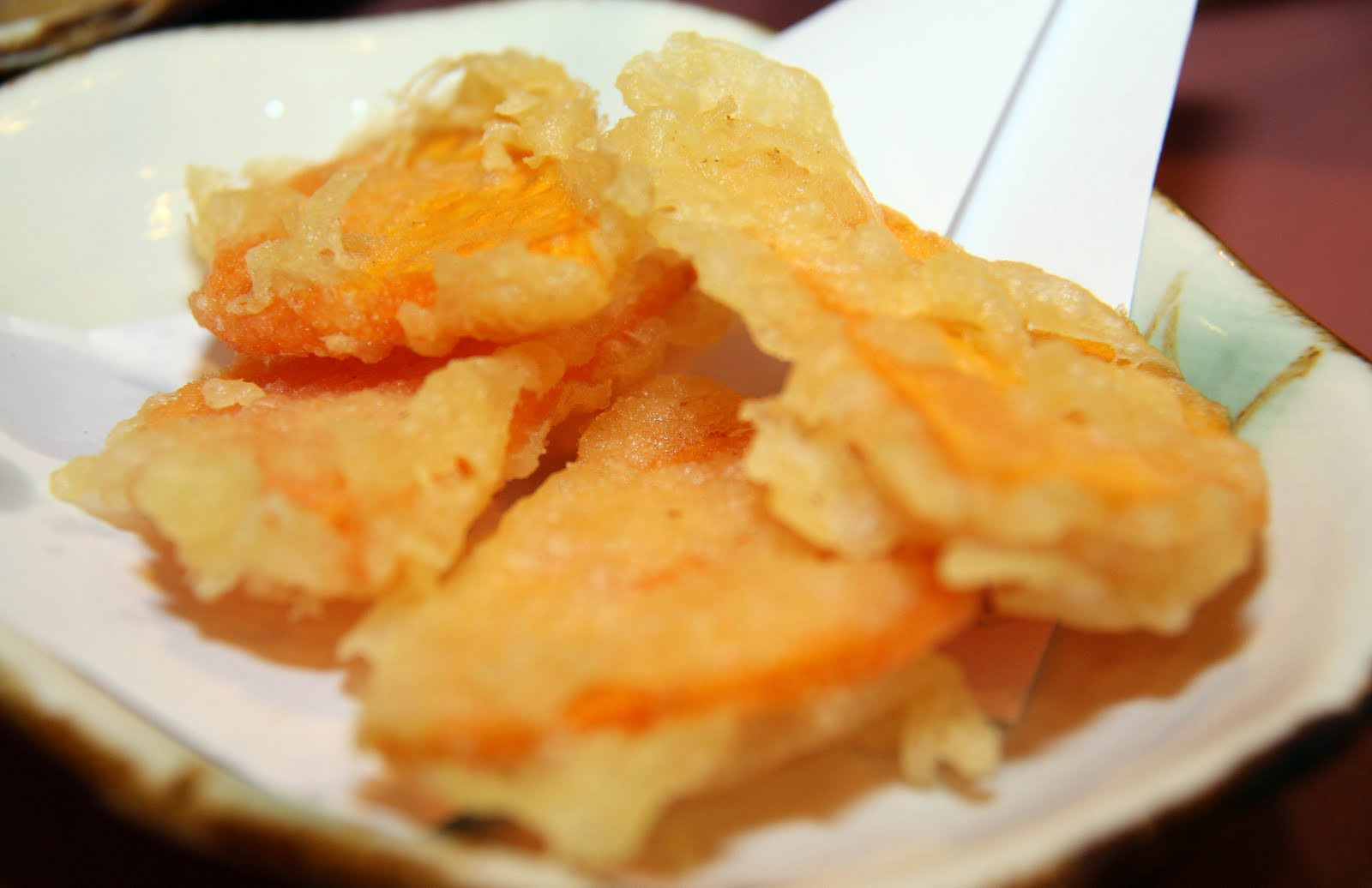 Sweet Potato Tempura
 Yam Tempura TAKI Japanese Grill