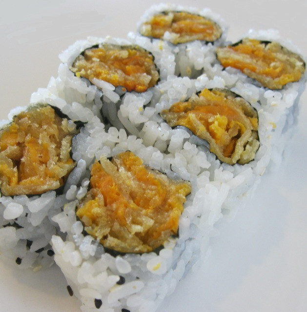 Sweet Potato Tempura
 SWEET POTATO TEMPURA ROLL 30₪