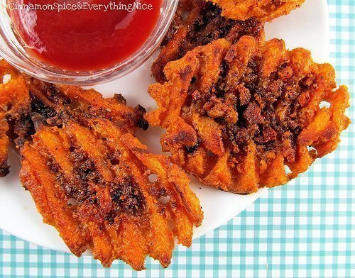 Sweet Potato Waffle Fries
 Can d Bacon Sweet Potato Fries