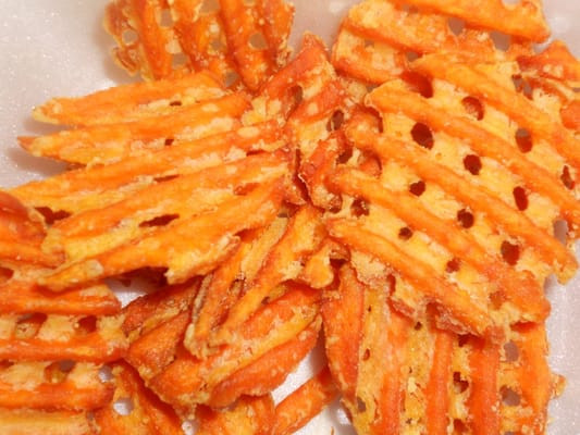 Sweet Potato Waffle Fries
 Sweet Potato Waffle Fries