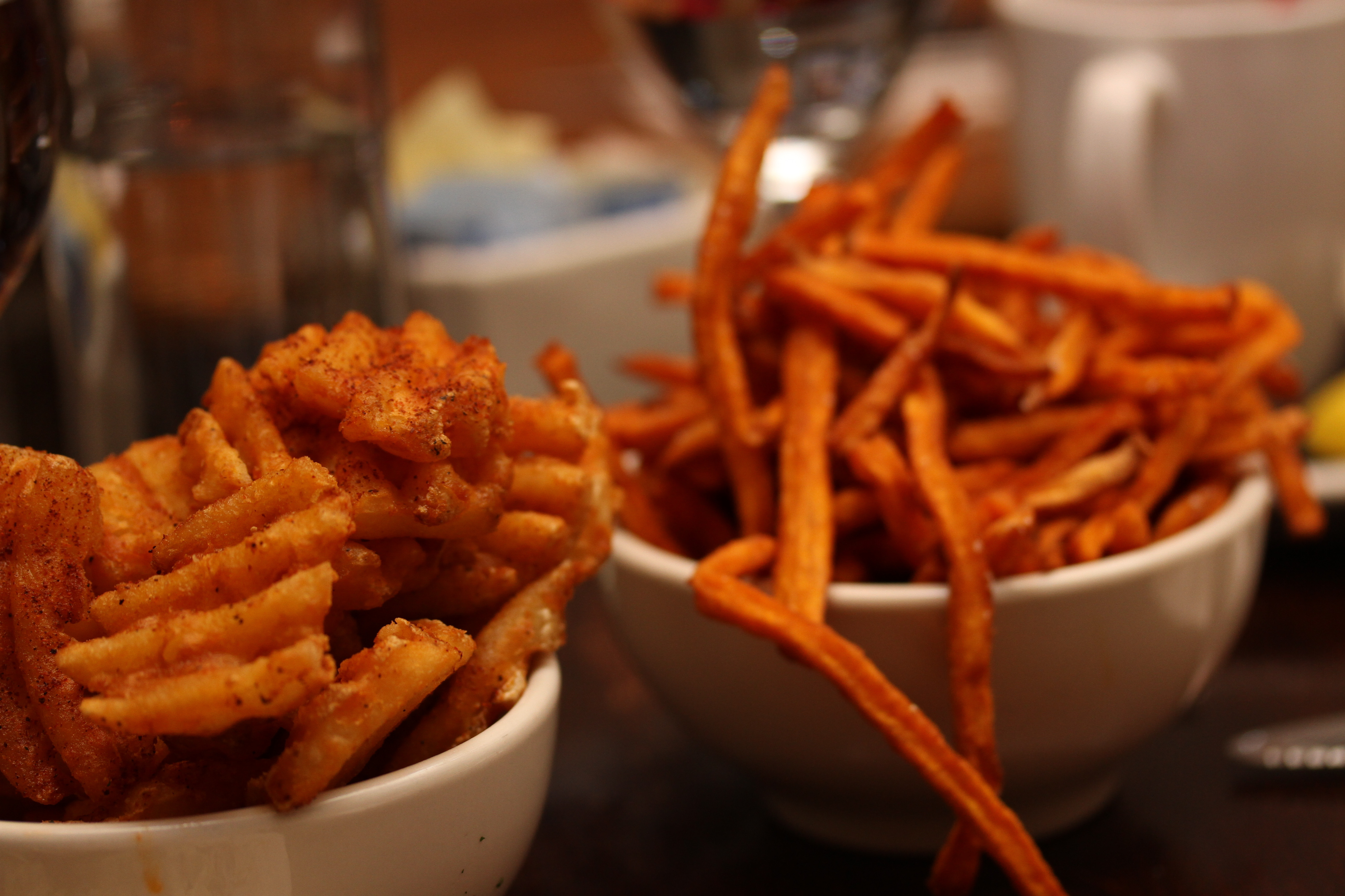 Sweet Potato Waffle Fries
 File Waffle and sweet potato fries Wikimedia mons