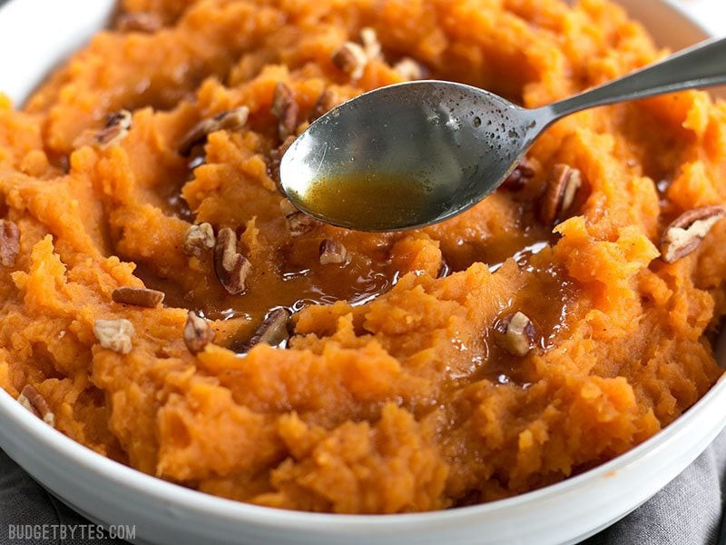 Sweet Potatoes Mashed
 Maple Brown Butter Mashed Sweet Potatoes Bud Bytes