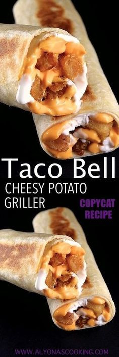 Taco Bell Potato Griller
 Copycat Recipe Taco Bell Loaded Potato Grillers