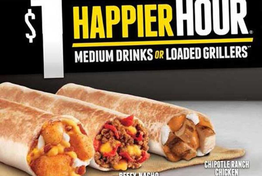 Taco Bell Potato Griller
 Taco Bell Happy Hour