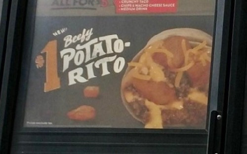 Taco Bell Potato Rito
 GrubGrade