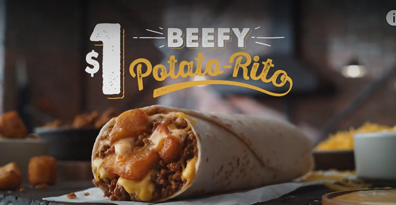 Taco Bell Potato Rito
 Must see videos Taco Bell touts Beefy Potato rito